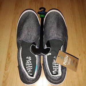 Mad Love Charcoal Slip On Deck Shoes